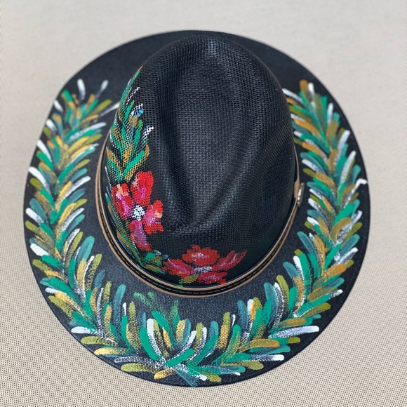 Beautiful HAND PAINTED HAT! main image 4